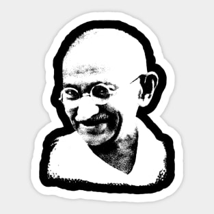 Mahatma Gandhi Portrait Pop Art Sticker